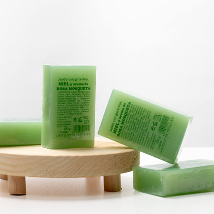 Jabón Vegetal de Glicerina y Rosa Mosqueta