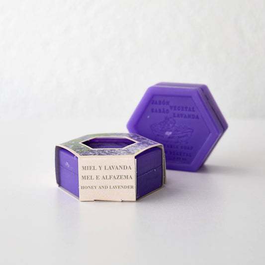 Jabón Vegetal Miel y Lavanda