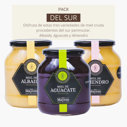 Pack de 3 Mieles Crudas del Sur 1Kg