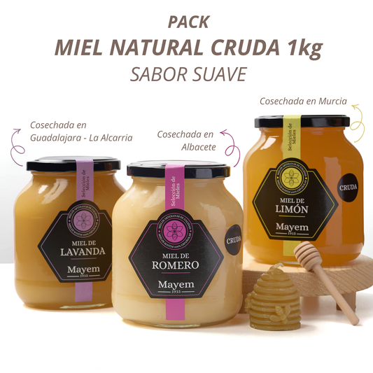 Pack of 3 Raw Honeys of 1 Kg
