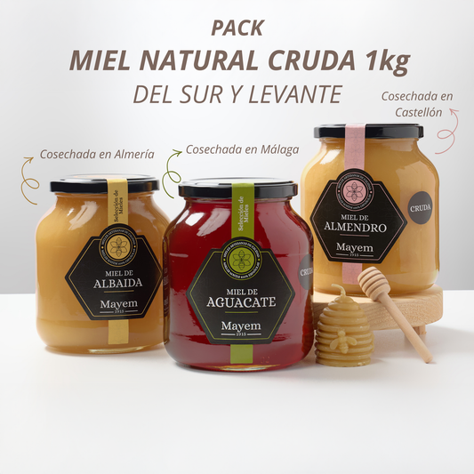 Pack of 3 Raw Honeys from the South 1Kg