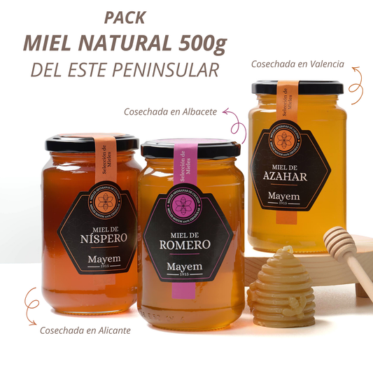 Pack de 3 Mieles del Este Peninsular 500g