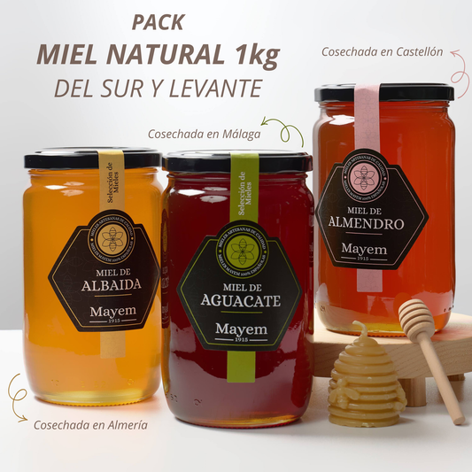 Pack de 3 Mieles del Sur y Levante 1kg