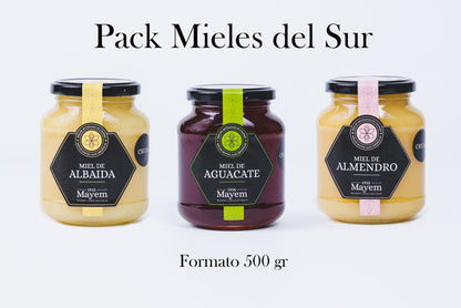 Pack de 3 Mieles Crudas del Sur 500g